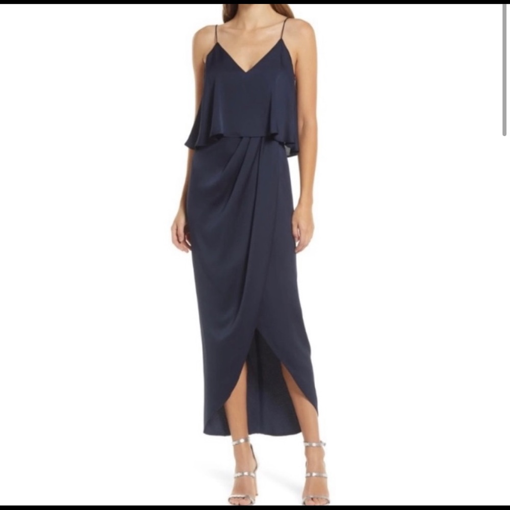 Shona Joy Navy Dress. Perfect for various occasions.